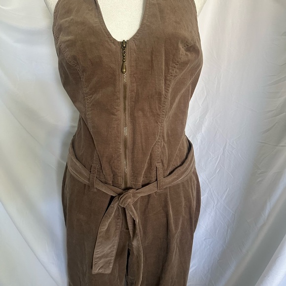Corduroy jumpsuit backless - Picture 6 of 9